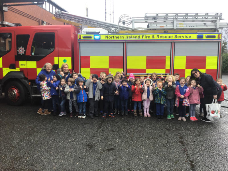 P1 went to Lisburn Fire Station today.