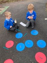 P1 love learning phonics outdoors.