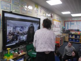 P6K link with a primary school in Spain. 
