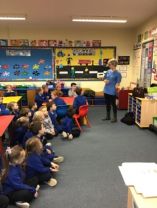 Dr Hannah came to P1 today.