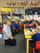 P1 had a visit from Nurse Mackey today.