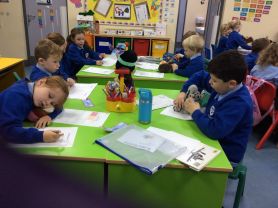 P3 had help with their weekly review today!