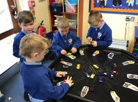 Fabulous counting in P1