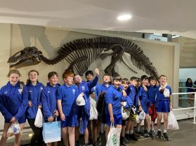 P7 trip to the Ulster Museum with Holy Family 