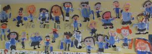 P1's wall displays help display our learning.